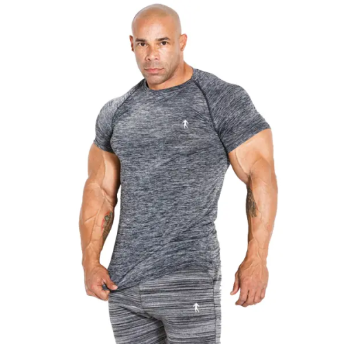 Kevin Levrone T-Shirt 01 LM Compression Dark Grey