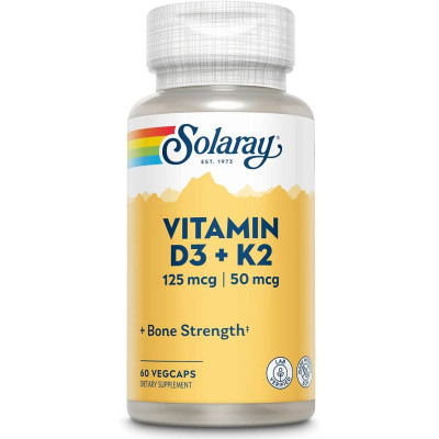 Solaray Vitamin D3 & Vitamin K2 — capsules | 60