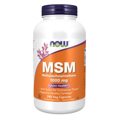 NOW MSM — capsules | 240 × 1000 mg