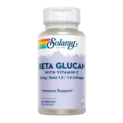 Solaray Beta Glucan with Vitamin C — capsules | 60 × 10 mg