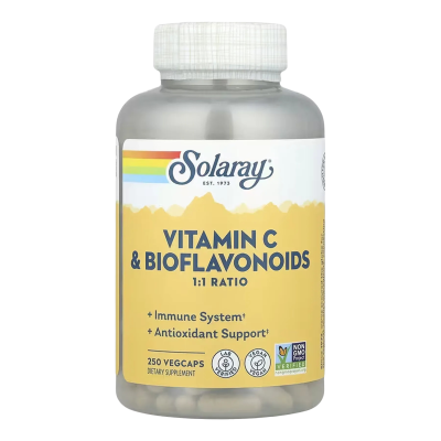 Solaray Vitamin C&Bioflavonoids 1:1 — capsules | 250 × 500 мг