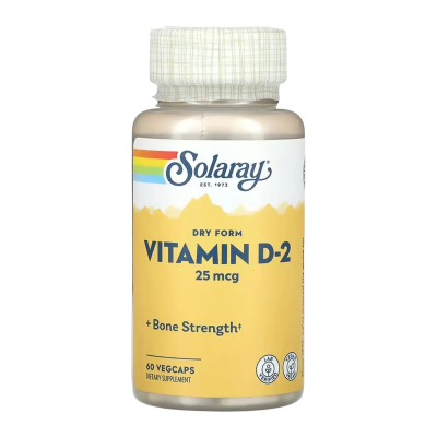 Solaray Vitamin D2 - capsules | 60 × 25 mcg