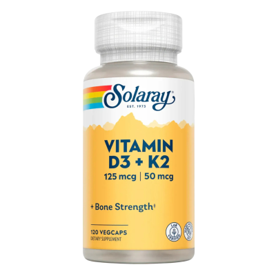 Solaray Vitamin D3 & Vitamin K2 — capsules | 120