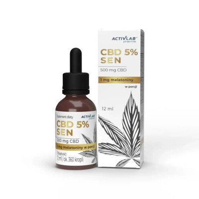 Activlab Pharma CBD 5% Sleep 500 mg with Melatonin 12 ml