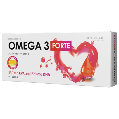 Activlab Pharma Omega 3 Forte 330 mg EPA и 220 mg DHA 60 caps