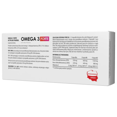 Activlab Pharma Omega 3 Forte 330 mg EPA и 220 mg DHA 60 caps