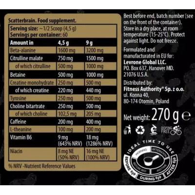 Kevin Levrone Scatterbrain 270 g