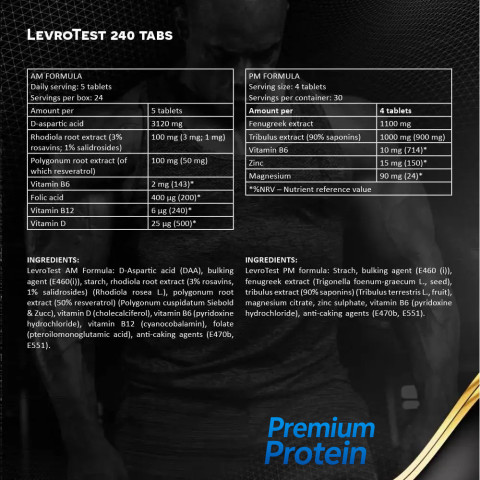 Kevin Levrone Левро Test AM PM Formula 240 Tabs (2x120)