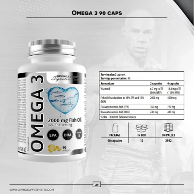 Kevin Levrone Omega-3 2000 mg 90 softgels