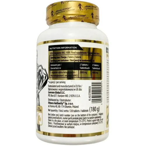 Kevin Levrone Gold Arginine AKG 1000 mg 120 tabs