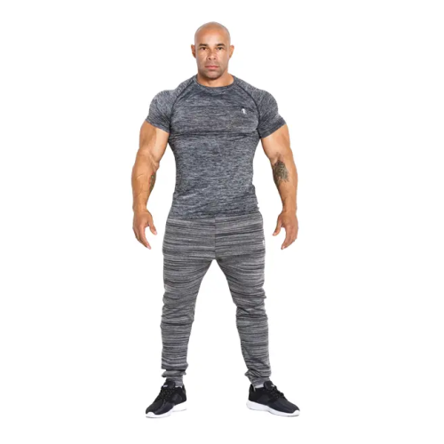 Kevin Levrone T-Shirt 01 LM Compression Dark Grey
