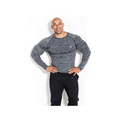 Kevin Levrone Longsleeve 01 LM Compression Dark Grey