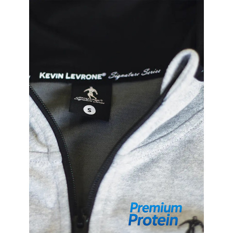 Kevin Levrone Hoodie Jacket 01 LW Melange Grey