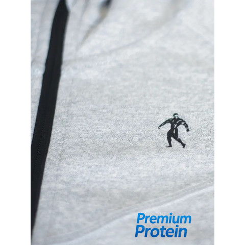 Kevin Levrone Hoodie Jacket 01 LW Melange Grey