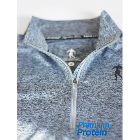 Kevin Levrone Longsleeve 01LW Half-zip Grey