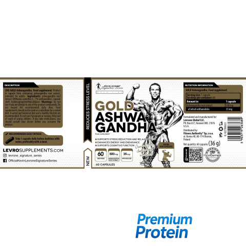 Kevin Levrone Gold Ashwagandha 60 caps