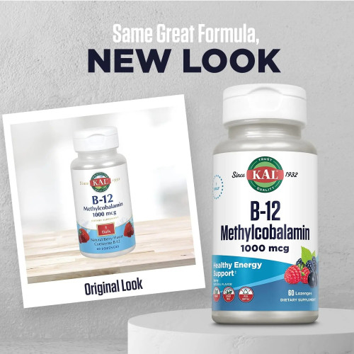 KAL B12 Methylcobalamin — lozenges | 60 × 1000 mcg