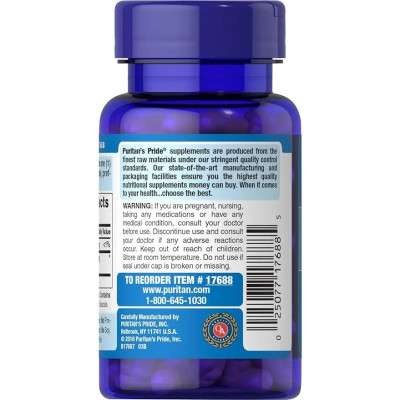 Puritan's Pride Hyaluronic Acid 100 mg 60 caps