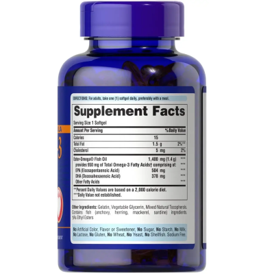 Puritan's Pride Omega 3 Fish Oil 950 mg 90 softgels