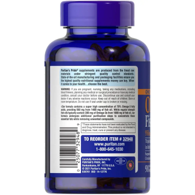 Puritan's Pride Omega 3 Fish Oil 950 mg 90 softgels