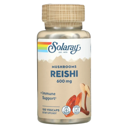 Solaray Reishi Mushroom — capsules | 100 × 600 mg
