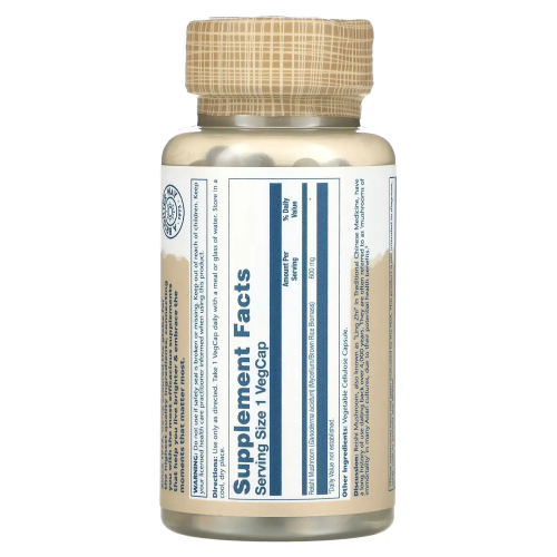 Solaray Reishi Mushroom — capsules | 100 × 600 mg