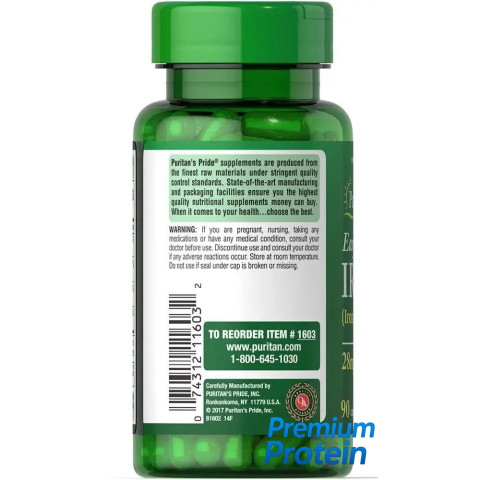 Puritan's Pride Easy Iron 28 mg 90 caps