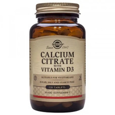 Solgar Calcium Citrate with Vitamin D3 — tablets | 120