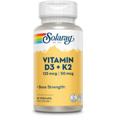 Solaray Vitamin D3 & Vitamin K2 — capsules | 60