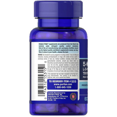 Puritan's Pride 5-HTP 100 mg 60 caps