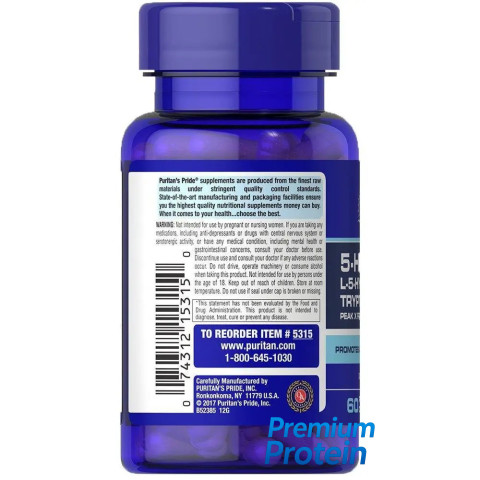 Puritan's Pride 5-HTP 100 mg 60 caps