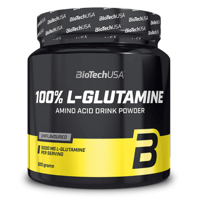 BioTech 100% L-Glutamine, 500 грамм