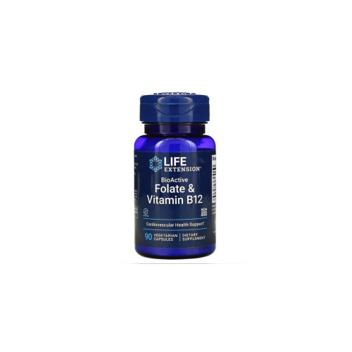 Life Extension Folate + Vitamin B12 — capsules | 90
