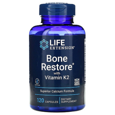 Life Extension Bone Restore with Vitamin K2 — capsules | 120