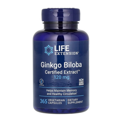 Life Extension Ginkgo Biloba Extract — capsules | 365 × 120 mg