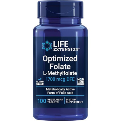 Life Extension Folate — tablets | 30 × 8500 mcg DFE