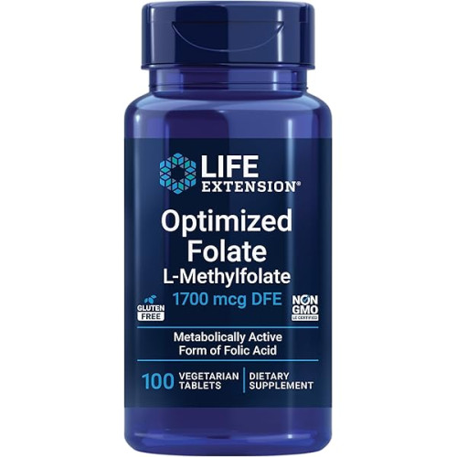 Life Extension Folate — tablets | 30 × 8500 mcg DFE