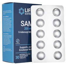 Life Extension SAMe — tablets | 30 × 200 mg