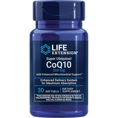 Life Extension Ubiquinol CoQ10 — softgels | 30 × 200 mg