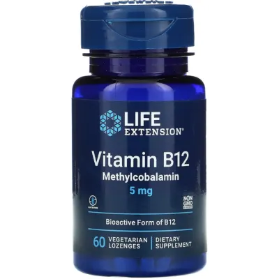 Life Extension Vitamin B12 (Methylcobalamin) — capsules | 60 × 5 mg