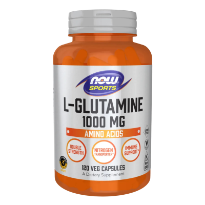 NOW Sports L-Glutamine — capsules | 120 × 1000 mg