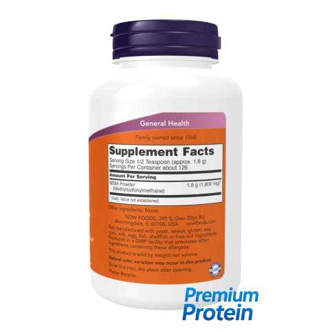 NOW Sports MSM — powder | 454 g