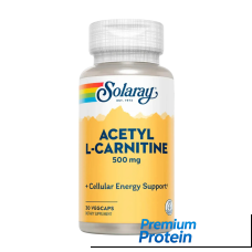 Solaray Acetyl L-Carnitine — capsules | 30 × 500 mg