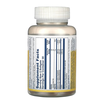 Solaray Vitamin E with Selenium — softgels | 60 × 268 mg