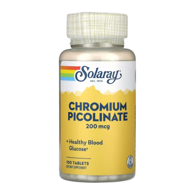 Solaray Chromium Picolinate - tablets | 100×200 mcg