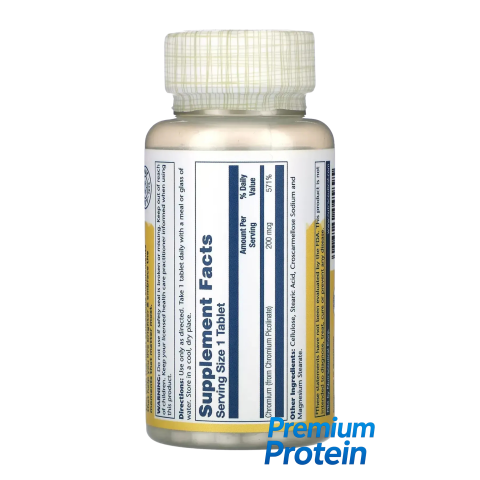 Solaray Chromium Picolinate — tablets | 100 × 200 mcg