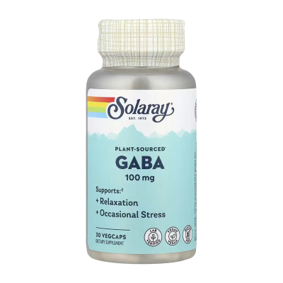 Solaray GABA — capsules | 30 × 100 mg