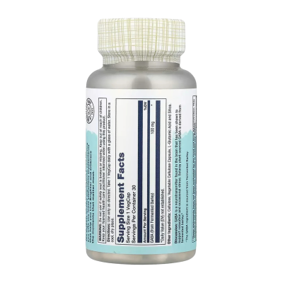 Solaray GABA — capsules | 30 × 100 mg