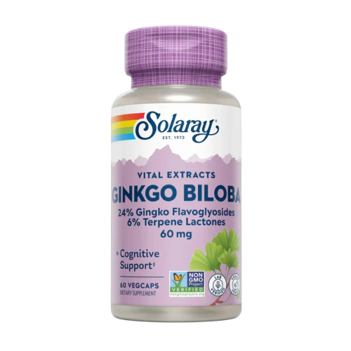 Solaray Ginkgo Biloba Leaf Extract — capsules | 60 × 60 mg
