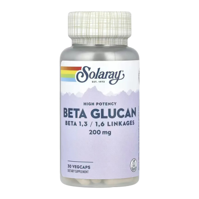 Solaray Beta Glucan — capsules | 30 × 200 mg